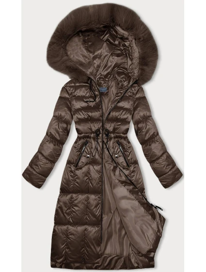 Hnedá dámska zimná bunda S'west (B8207-B8282-14) Hnedá dámska zimná bunda S'west (B8207-B8282-14)