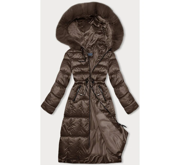 Hnedá dámska zimná bunda S'west (B8207-B8282-14) Hnedá dámska zimná bunda S'west (B8207-B8282-14)