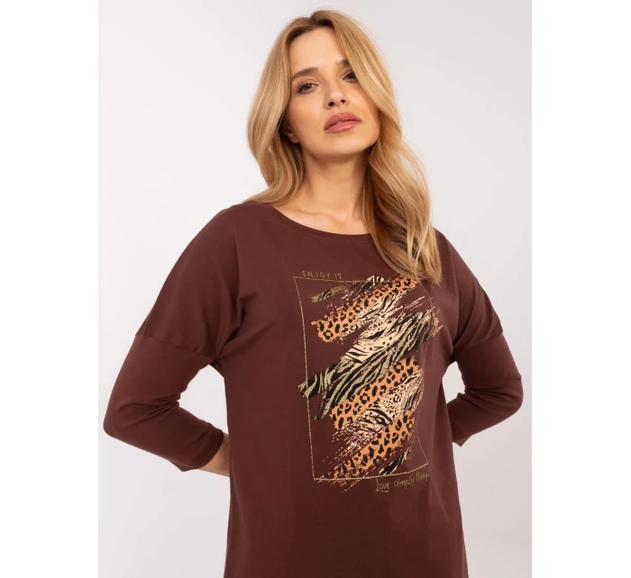 Blúzka CLM BZ 0052.37 hnedá