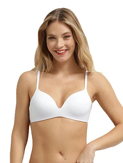 Dámská podprsenka bez kostic INVISIBLE model 22121314 PADDED BRA  bílá - DIM