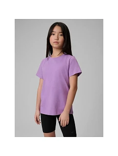 Dievčenské jednofarebné tričko 4F 4FJRSS26TTSHF3554-12S deti