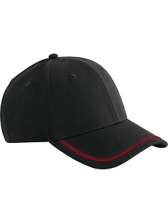B 6 panelová kšiltovka 53. black/red model 22456553 - Beechfield