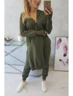 Sada mikín s dlhšou stranou khaki farby