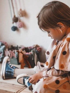 Dětské Tenisky Vysoké Se Zipem BIG STAR model 21545337 Tmavě Modré - Big Star Shoes