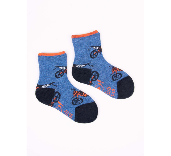 Chlapčenské bavlnené ponožky Yoclub Patterns Colours 6-pack SKA-0117C-AA00-001 Multicolour