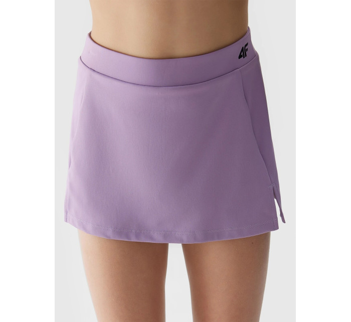Dievčenská športová sukňa 2v1 4F - fialová