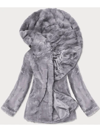 KURTKA DAMSKA Z KAPTUREM SZARA model 21242710 - S'WEST