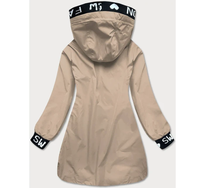 Jednoduchá béžová dámská bunda model 17249704 - S'WEST
