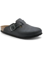 žabky Boston Black leather model 21350988 - Birkenstock