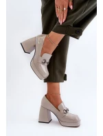 dámské polobotky na podpatku šedé D&A model 21655802 - S.Barski dámské polobotky na podpatku šedé D&A model 21655802 - S.Barski