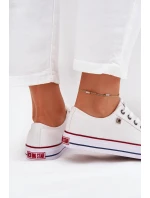 Trampki Damskie Niskie Big Star DD274A232 Białe Trampki Damskie Niskie Big Star DD274A232 Białe