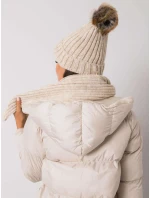 Set čepice a šály JK KMPL 7 model 15897687 béžová - FPrice Set čepice a šály JK KMPL 7 model 15897687 béžová - FPrice