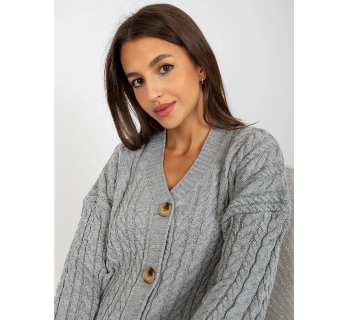 Dámsky sveter LC SW 8008 sivý