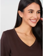 Tričko RV TS A1095.33 tmavohnedé Tričko RV TS A1095.33 tmavohnedé