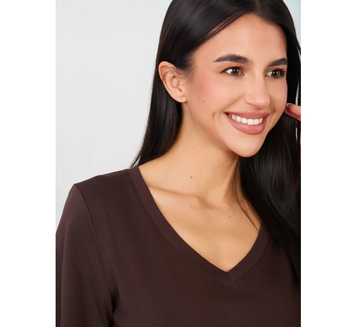 Tričko RV TS A1095.33 tmavohnedé Tričko RV TS A1095.33 tmavohnedé