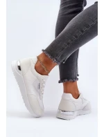 Buty Sportowe Sneakersy Damskie Białe Vovella
