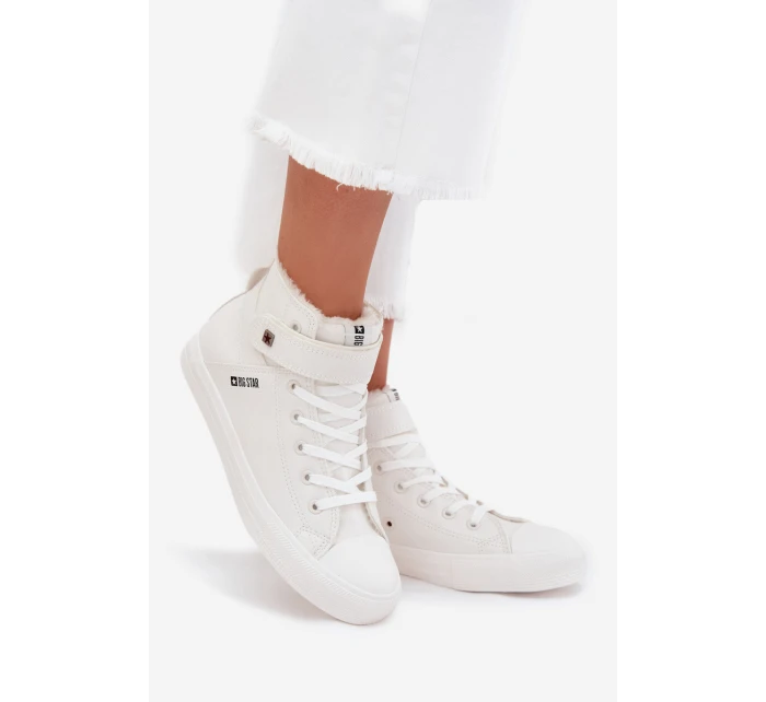 Trampki Damskie Big Star Ocieplane Białe V274541FW Trampki Damskie Big Star Ocieplane Białe V274541FW