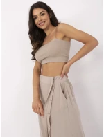 Spódnica model 21116849 ciemny bezowy - FPrice