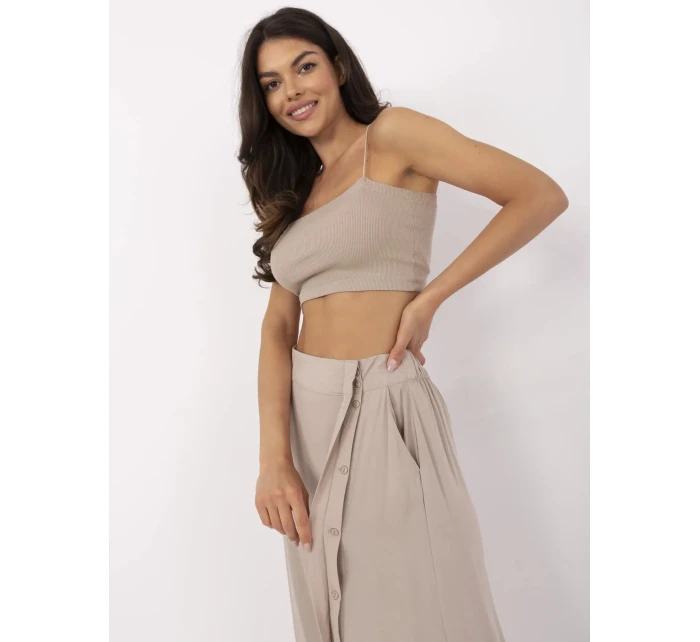 Spódnica model 21116849 ciemny bezowy - FPrice
