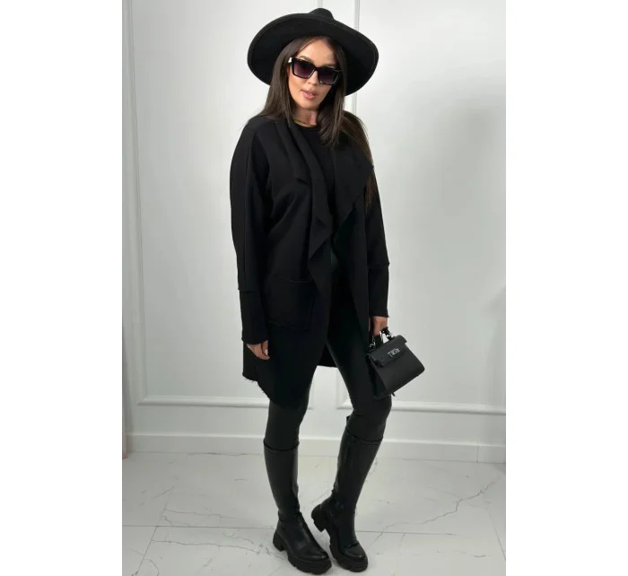 Mikina s vreckami 9587 čierna - Kesi Mikina s vreckami 9587 čierna - Kesi