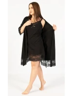 Dámský župan s noční košilí na ramínka Laura