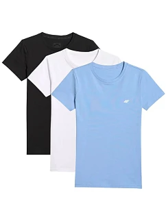 Dámske tričko (SET 3 tričiek) 4F 4FWMM00TTSHF3306-10S-20S-56S