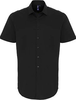 PR Popelínová elastická košile s rukávem 39.0 black model 22477738 - Premier