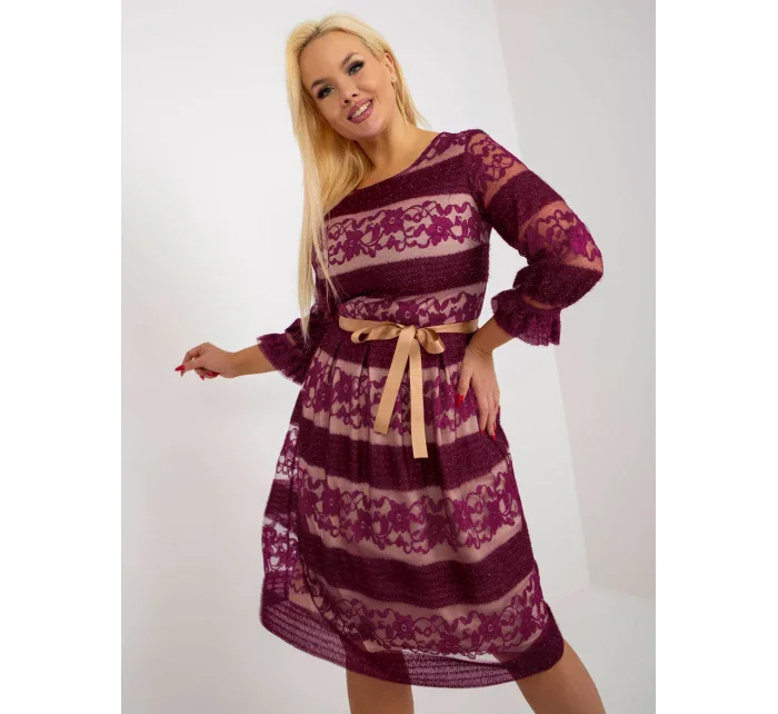 Dámske šaty LK SK 507356 šaty.01 fialová