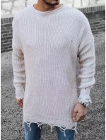 Pánsky sveter WX1965 béžový - Dstreet