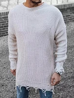 Pánsky sveter WX1965 béžový - Dstreet