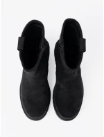 Pohodlné černé kotníčkové boty dámské Obcas Pohodlné černé kotníčkové boty dámské Obcas