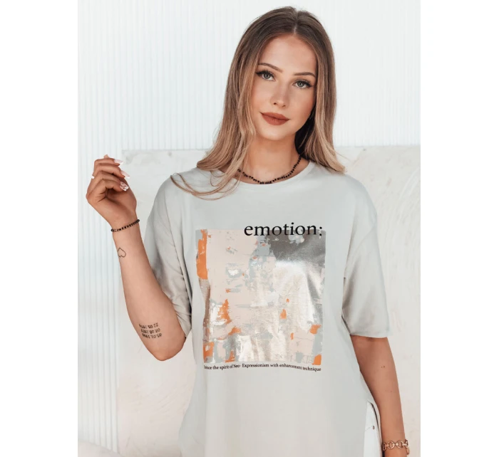 Dámské tričko šedé Dstreet model 21977105 - FashionStreet Dámské tričko šedé Dstreet model 21977105 - FashionStreet