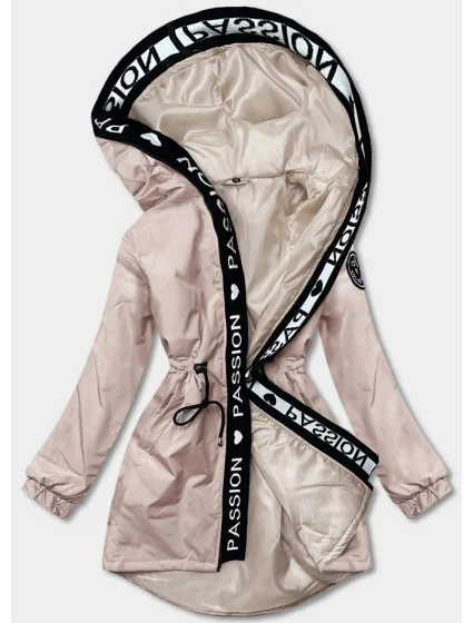 Béžová dámská oversize bunda parka model 17784564 - S'WEST Béžová dámská oversize bunda parka model 17784564 - S'WEST