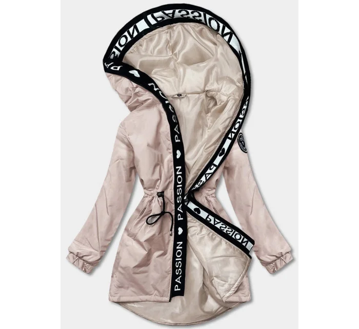 Béžová dámská oversize bunda parka model 17784564 - S'WEST Béžová dámská oversize bunda parka model 17784564 - S'WEST