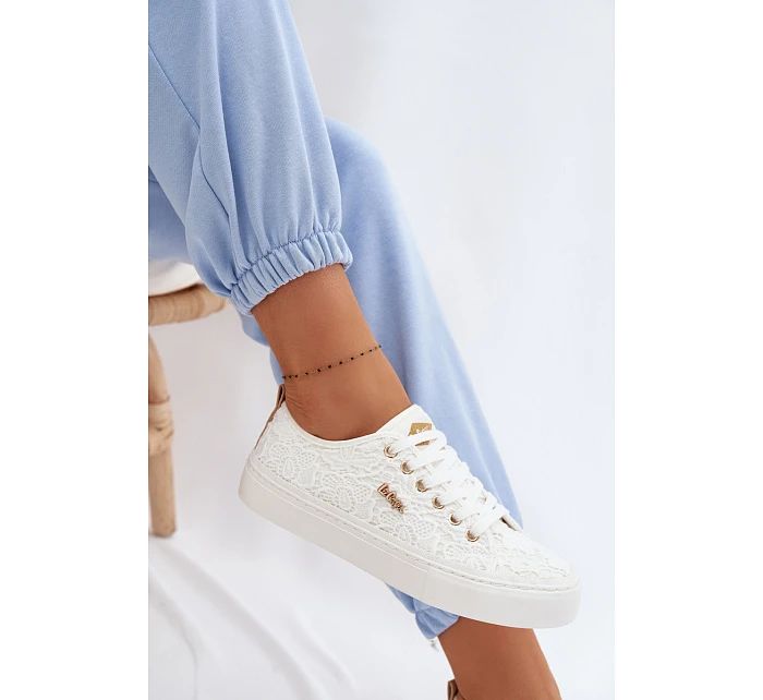 Dámské tenisky s krajkou model 22102739 Bílé - Lee Cooper