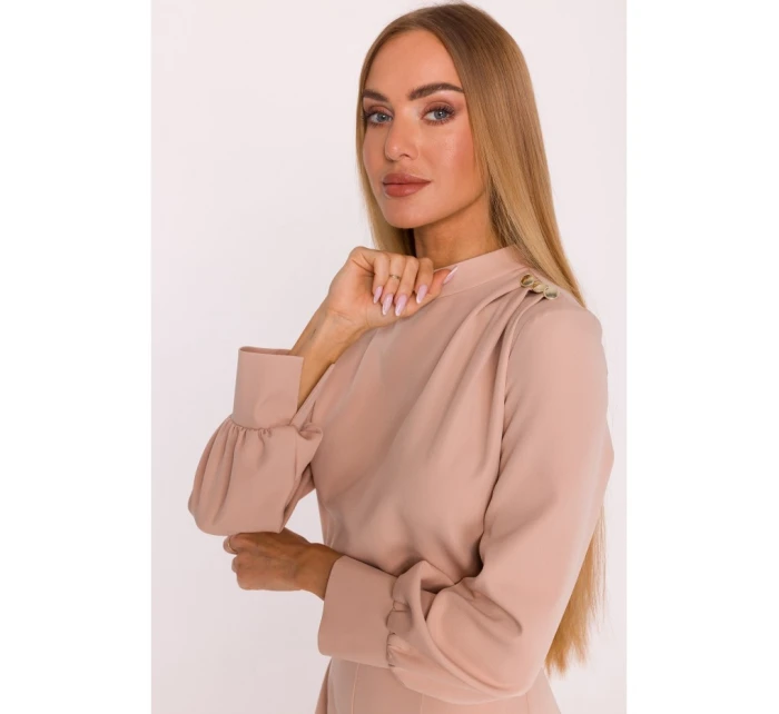 M879 Kombinéza so stojacím golierom - béžová