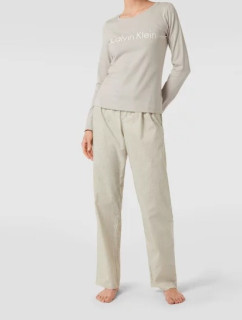 Dámske pyžamo QS6350E 1T6 - béžová - Calvin Klein