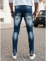 Pánske tmavomodré džínsové nohavice FashionStreet UX3993