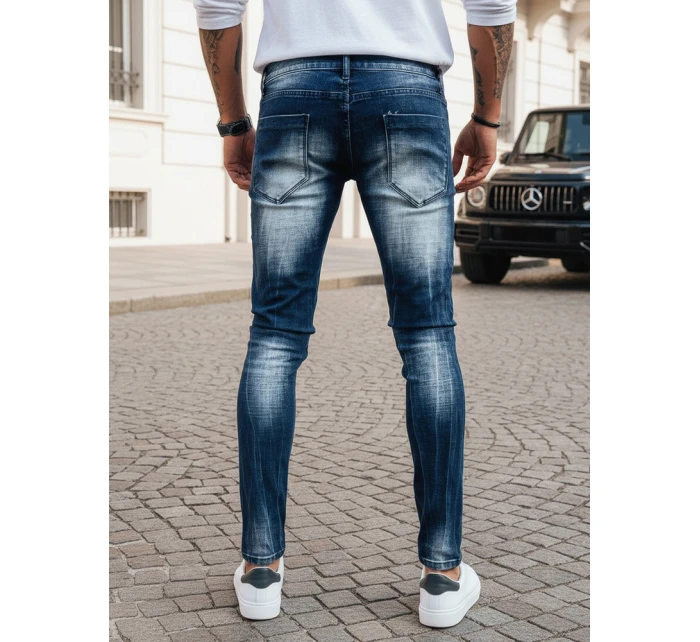 Pánske tmavomodré džínsové nohavice FashionStreet UX3993