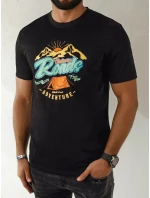 Pánské tričko s potiskem černé Dstreet model 21973728 - FashionStreet