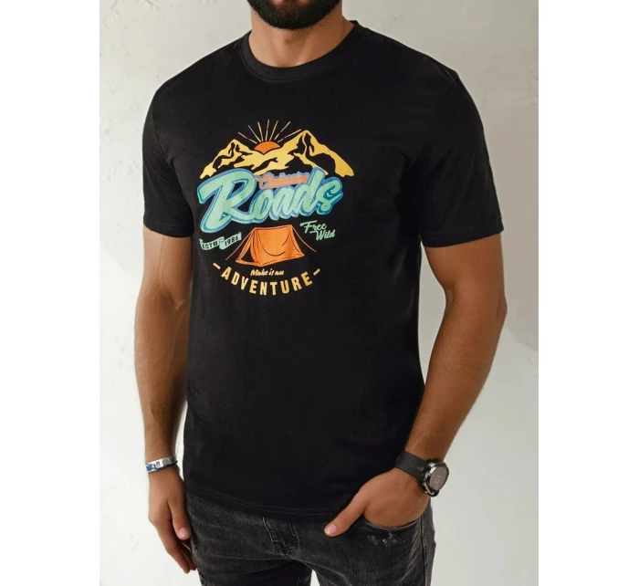 Pánské tričko s potiskem černé Dstreet model 21973728 - FashionStreet
