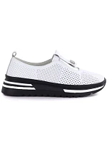 Dámské kožené boty na platformě bílé S.Barski model 22081741 - Hikvision Dámské kožené boty na platformě bílé S.Barski model 22081741 - Hikvision