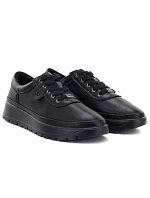 Pohodlné černé dámské kožené polobotky model 22282620 - VINCEZA Pohodlné černé dámské kožené polobotky model 22282620 - VINCEZA