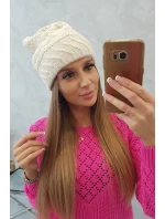 Dámska čiapka Dagmara K332 ecru