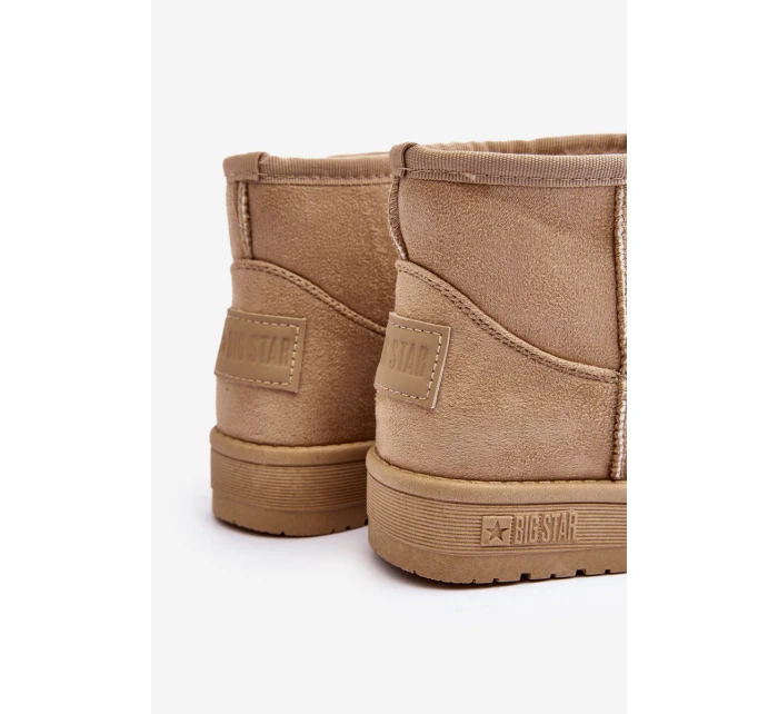 Dziecięce Śniegowce Ocieplane Beżowe Big Star MM374056