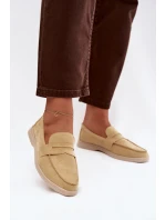 Dámské mokasíny z eko semiše žluté Renelia