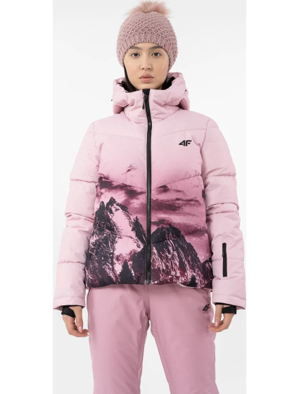 Dámska lyžiarska bunda 4F H4Z22-KUDN004 svetlo ružová