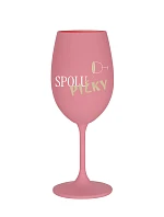SPOLUPIČKY – ružová pohár na víno 350 ml