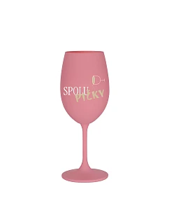 SPOLUPIČKY – ružová pohár na víno 350 ml