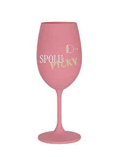SPOLUPIČKY – ružová pohár na víno 350 ml